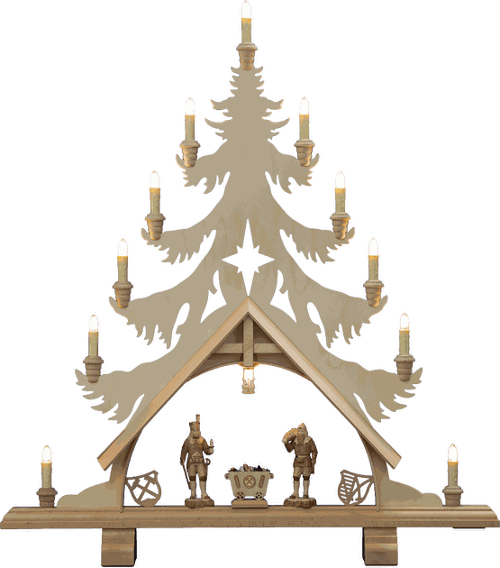 Große Fichte Motiv Bergbau "Gold Edition"