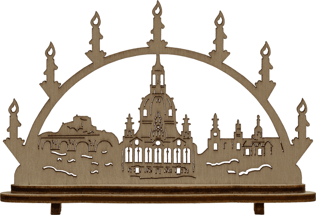 Mini Schwibbogen Klein Motiv Frauenkirche